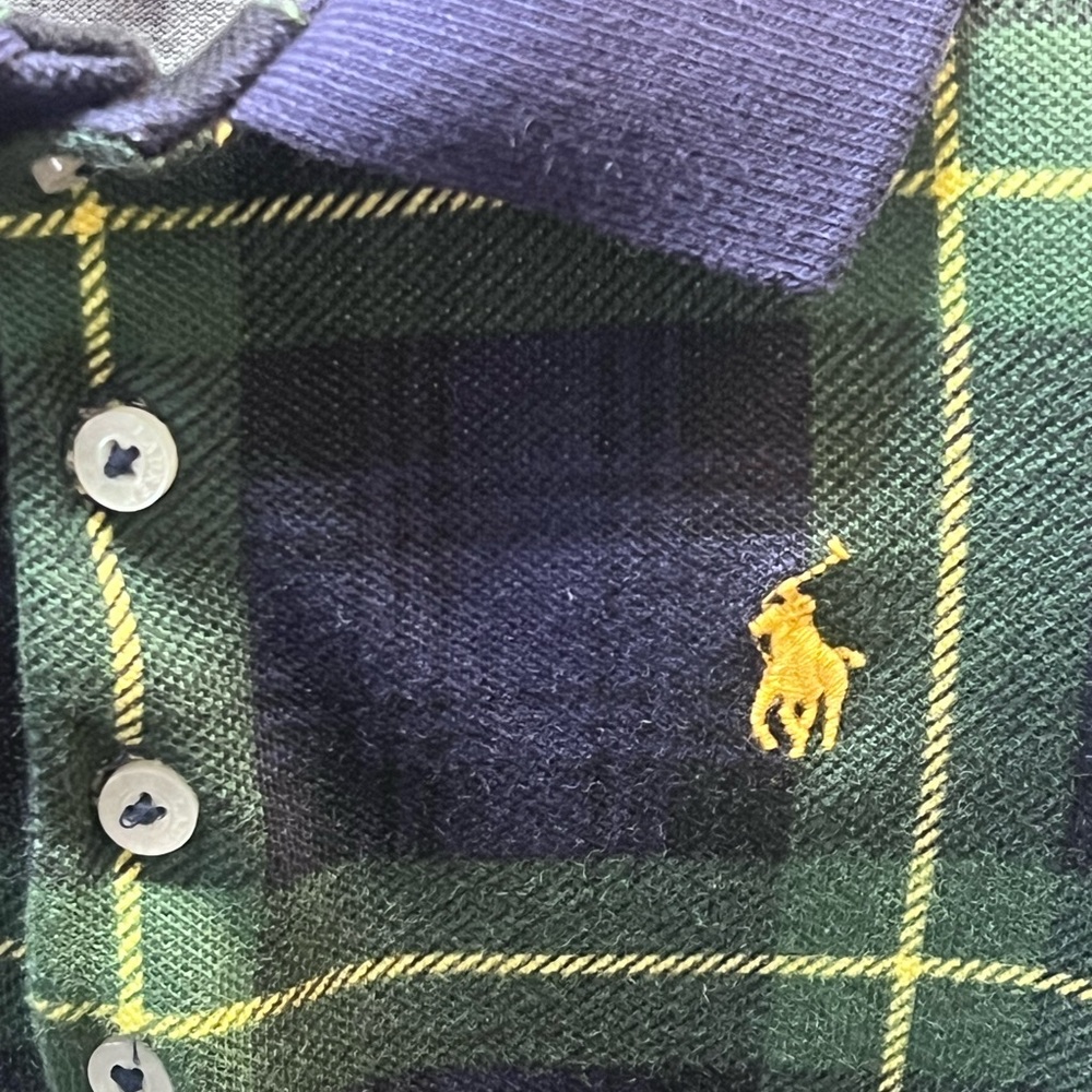 POLO RALPH LAUREN
Kids' Plaid Stretch Mesh Polo Dress In St Andrew Gordon - Picture 11 of 16